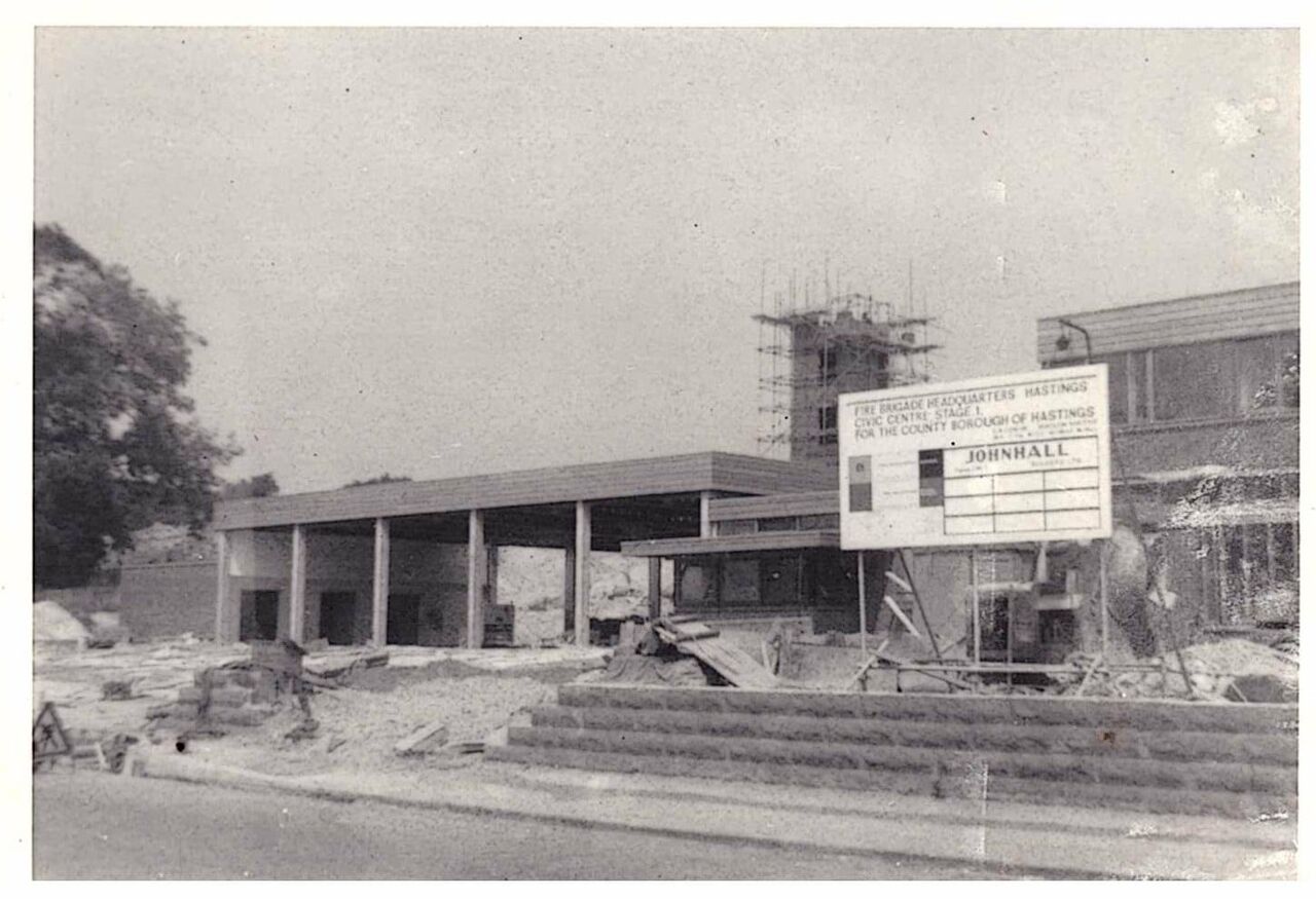 File:Bohemia Road Fire Station Construction August 1970.jpg