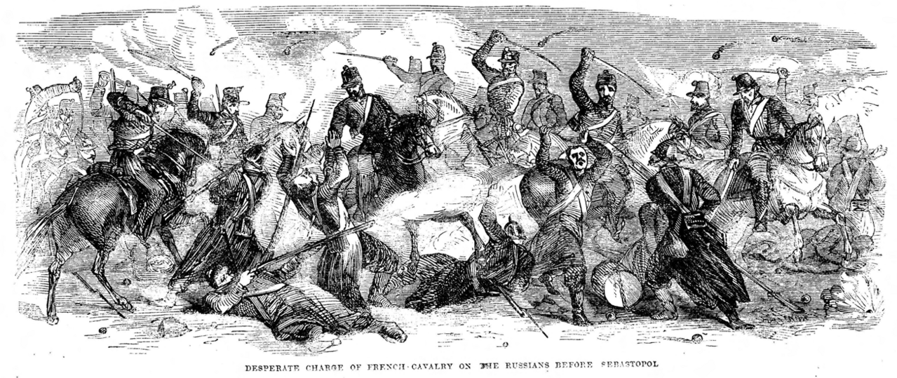 File:Desparate Charge of French Cavalry on the Russians before Sebastopol.png