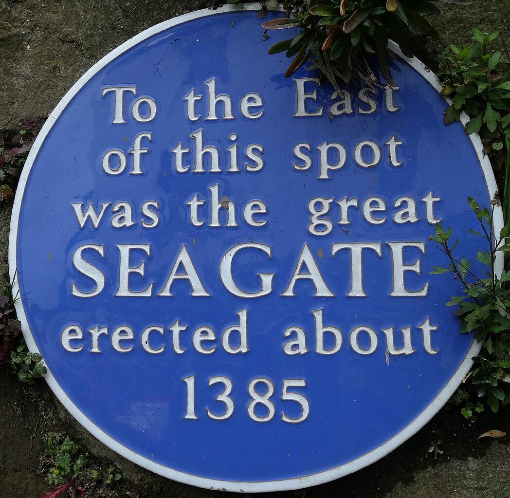 File:Sea Gate Blue Plaque, High Street.jpg